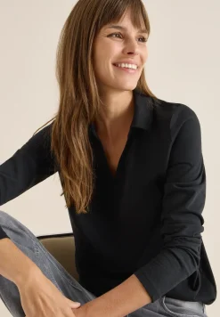 Shirt met een blouse-look