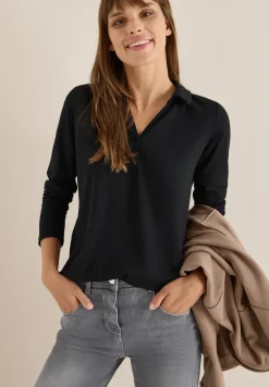 Shirt met een blouse-look
