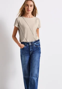 Shirt met fijne lijntjes