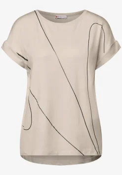 Shirt met fijne lijntjes