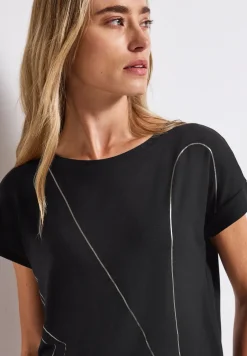 Shirt met fijne lijntjes