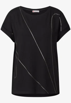 Shirt met fijne lijntjes
