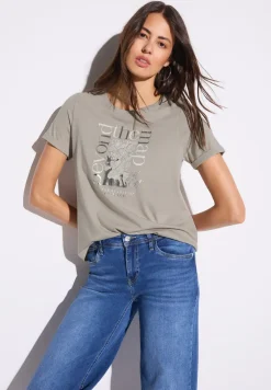 Shirt met foliedruk