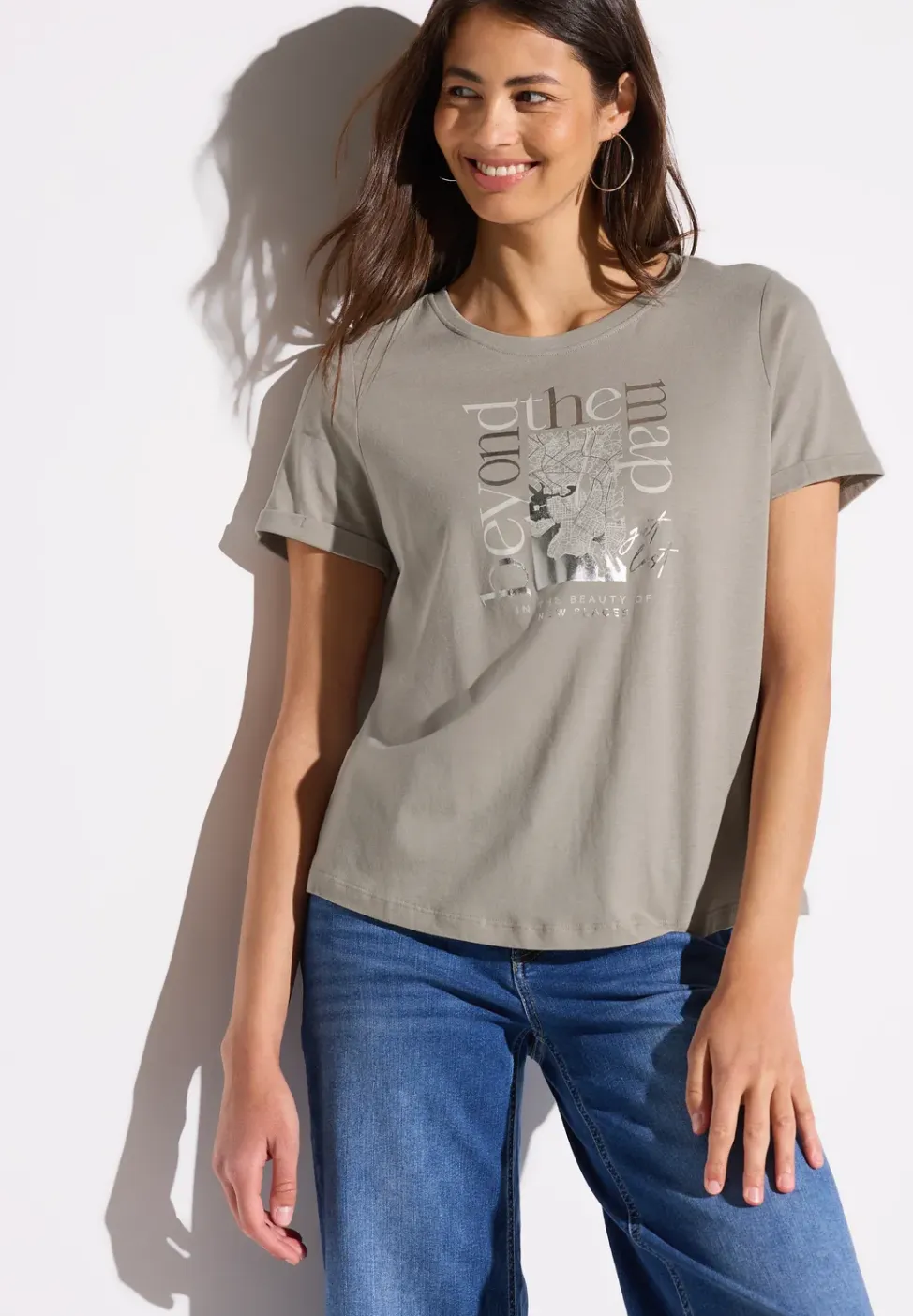 Shirt met foliedruk