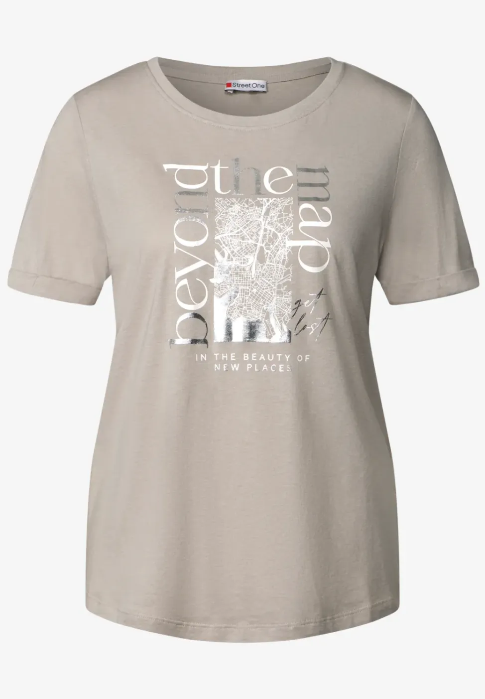Shirt met foliedruk