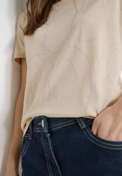 Shirt met foliedruk