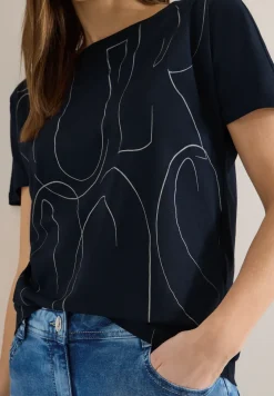 Shirt met foliedruk