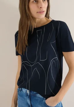 Shirt met foliedruk