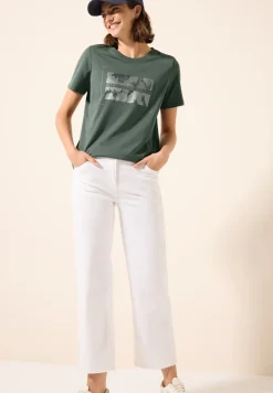 Shirt met foliedruk