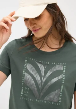 Shirt met folieprint