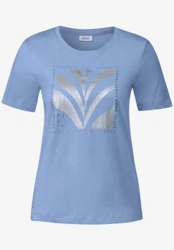Shirt met folieprint
