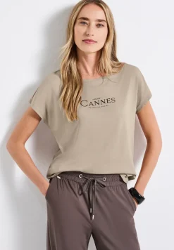 Shirt met folietekst