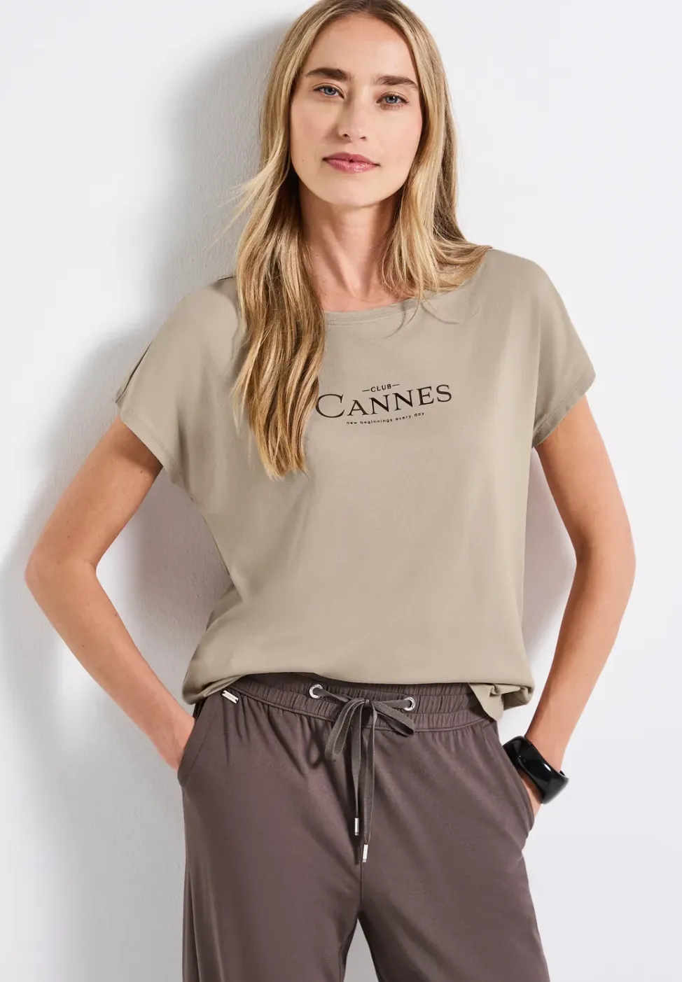 Shirt met folietekst
