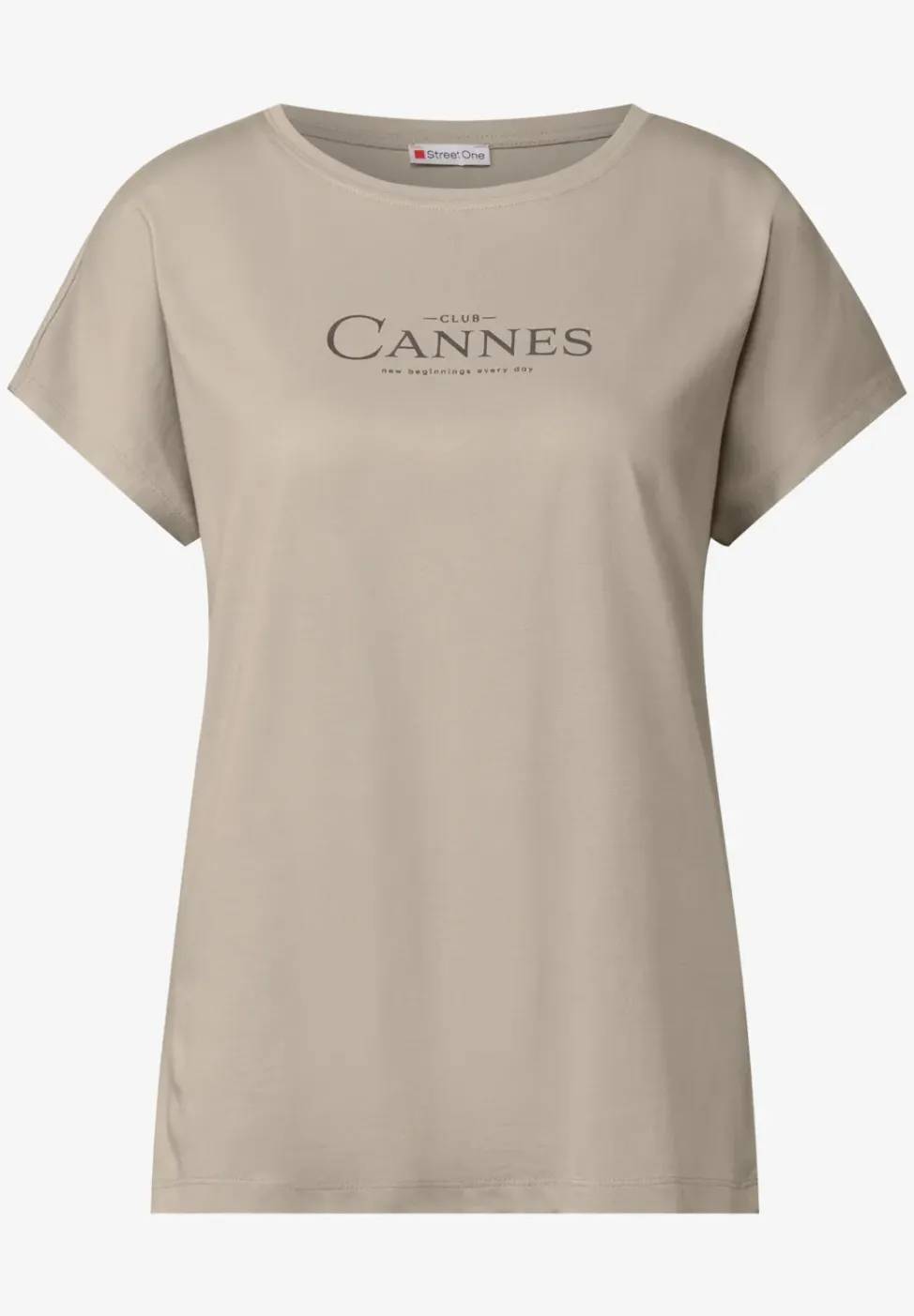 Shirt met folietekst