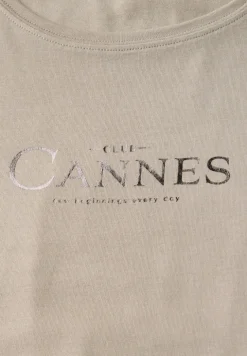 Shirt met folietekst