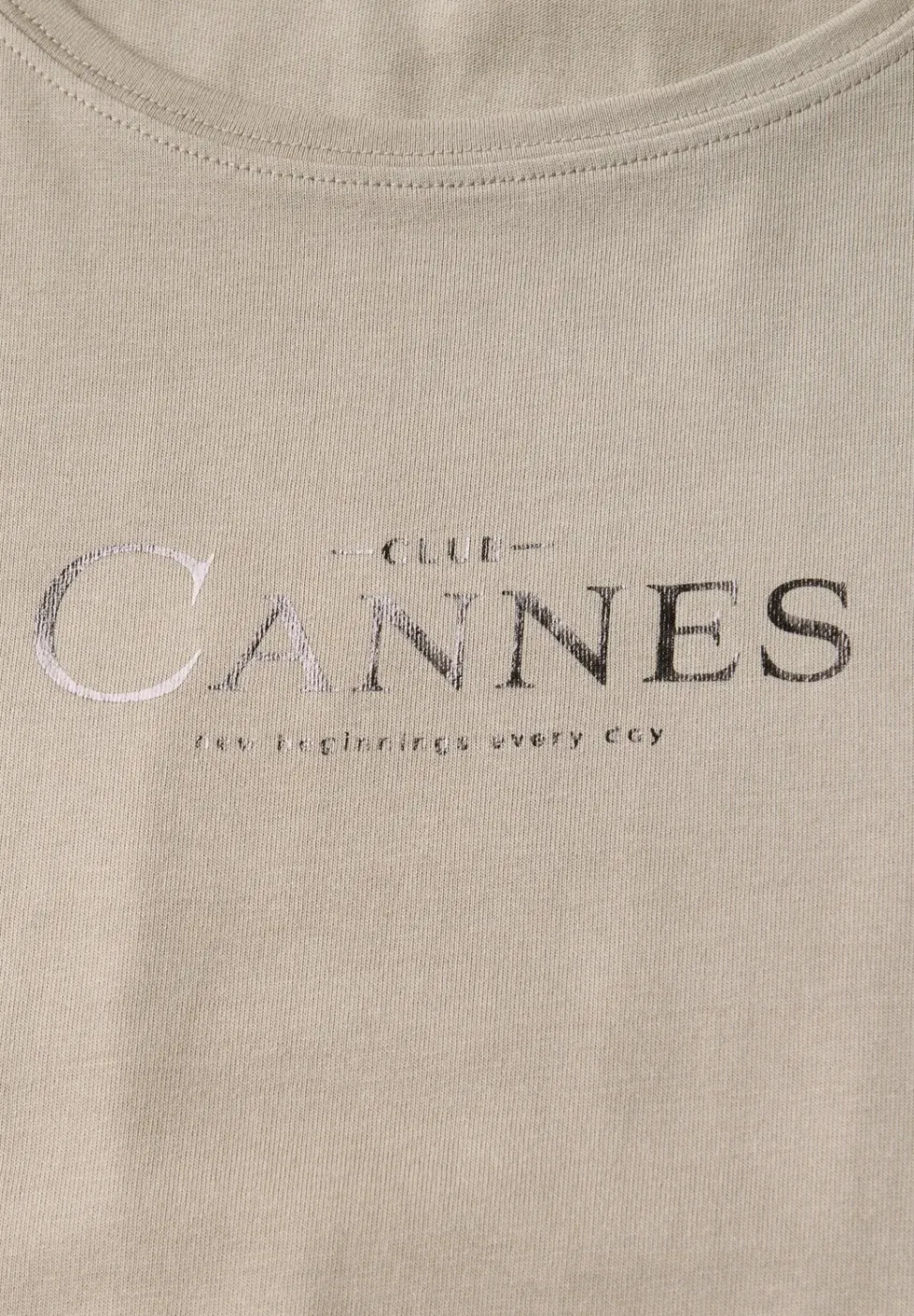 Shirt met folietekst