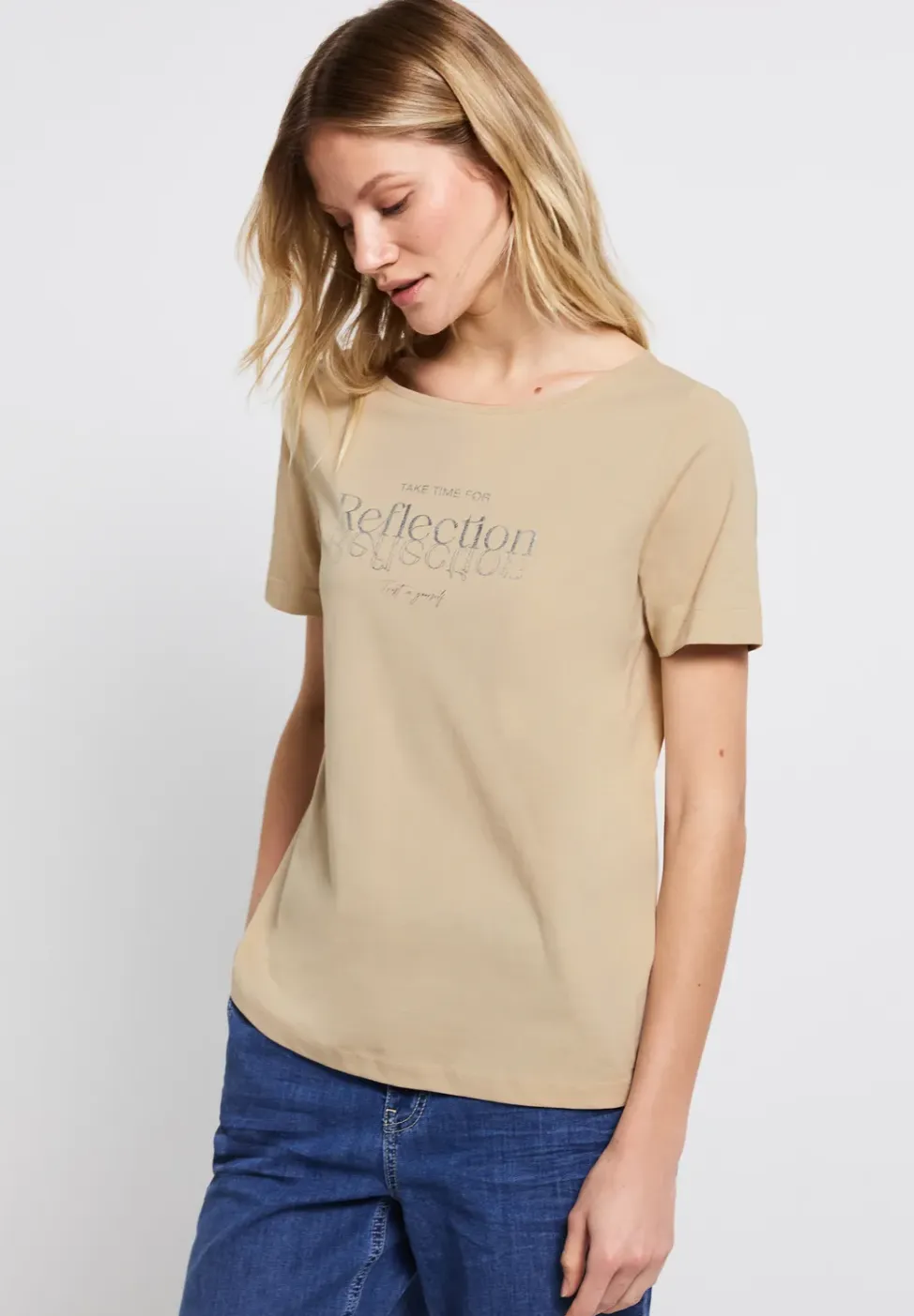 Shirt met folietekst