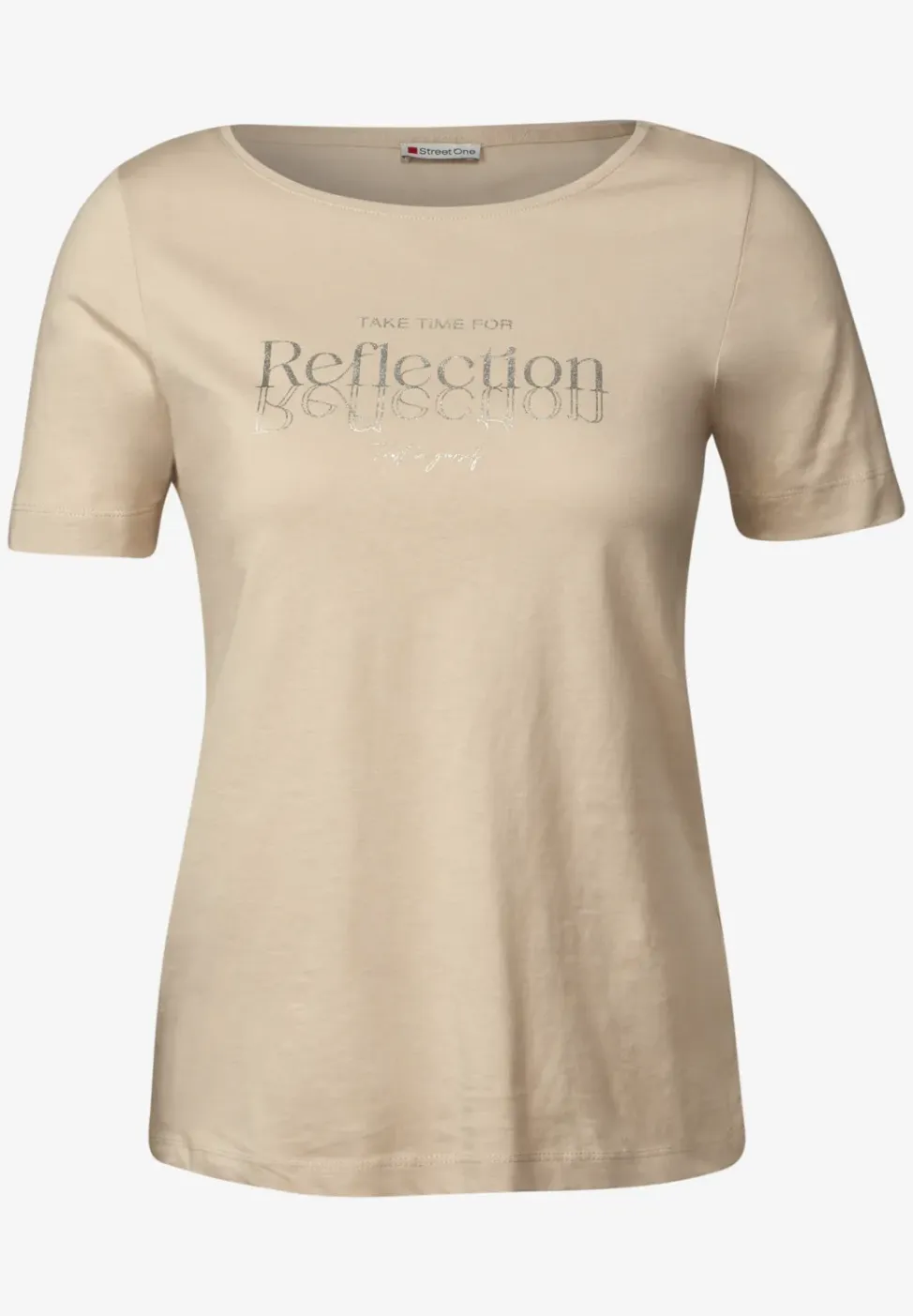 Shirt met folietekst
