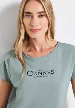 Shirt met folietekst