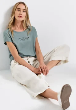 Shirt met folietekst