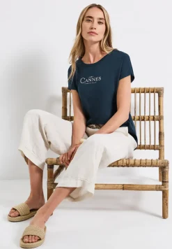 Shirt met folietekst