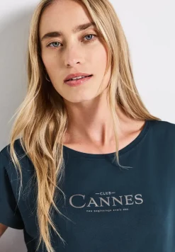 Shirt met folietekst