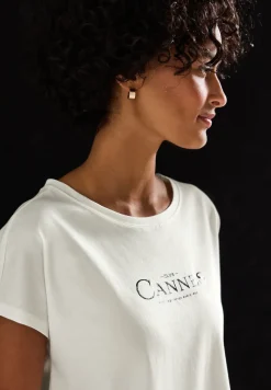 Shirt met folietekst