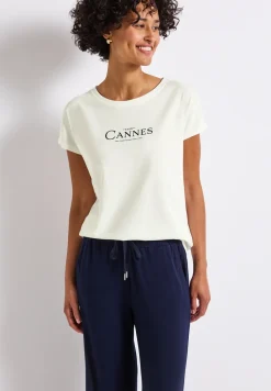 Shirt met folietekst