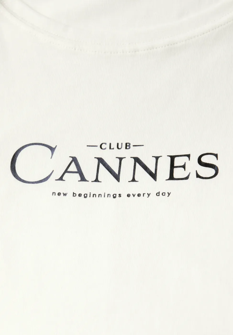 Shirt met folietekst