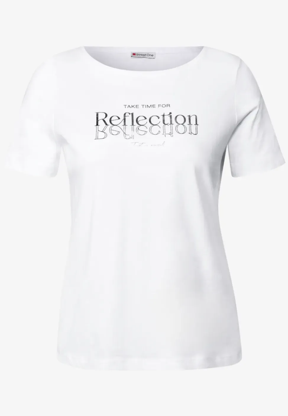 Shirt met folietekst