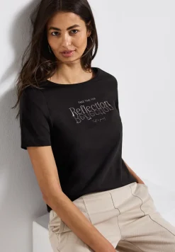 Shirt met folietekst