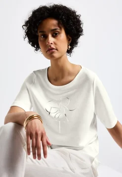 Shirt met folietekst