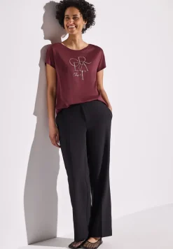 Shirt met folietekst