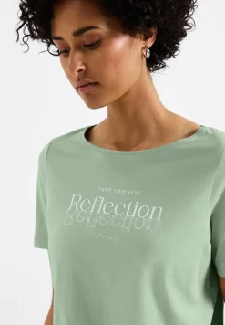 Shirt met folietekst