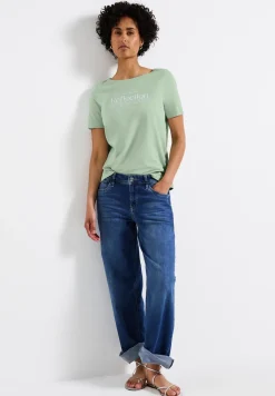 Shirt met folietekst