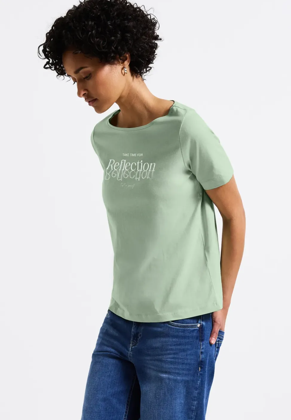 Shirt met folietekst