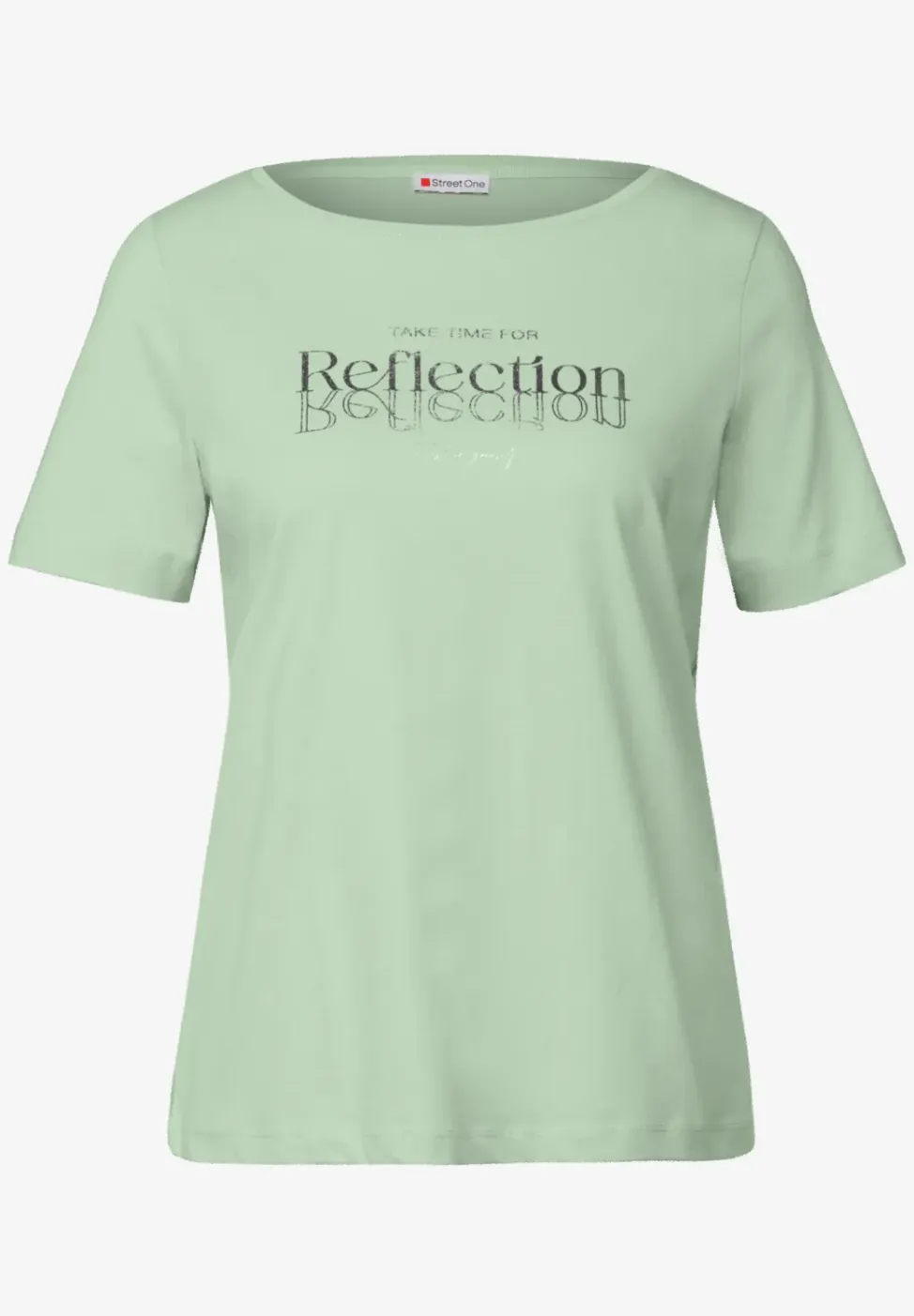 Shirt met folietekst