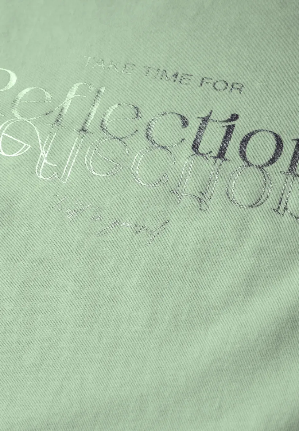 Shirt met folietekst