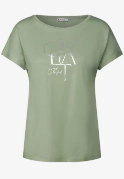 Shirt met folietekst