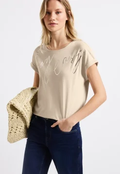 Shirt met folietekst