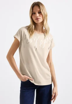 Shirt met folietekst
