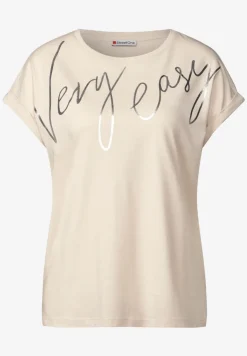 Shirt met folietekst