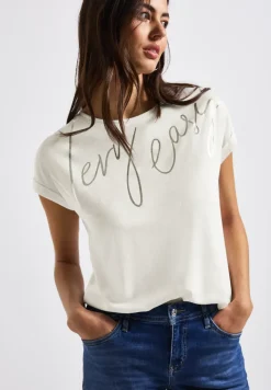 Shirt met folietekst