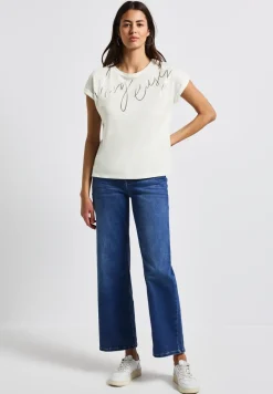 Shirt met folietekst