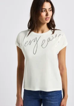 Shirt met folietekst