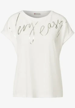 Shirt met folietekst