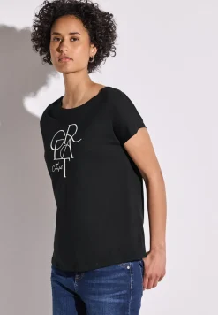 Shirt met folietekst