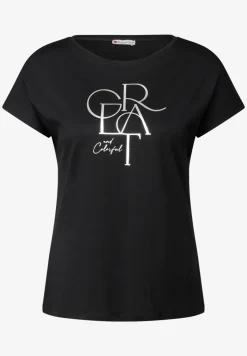 Shirt met folietekst