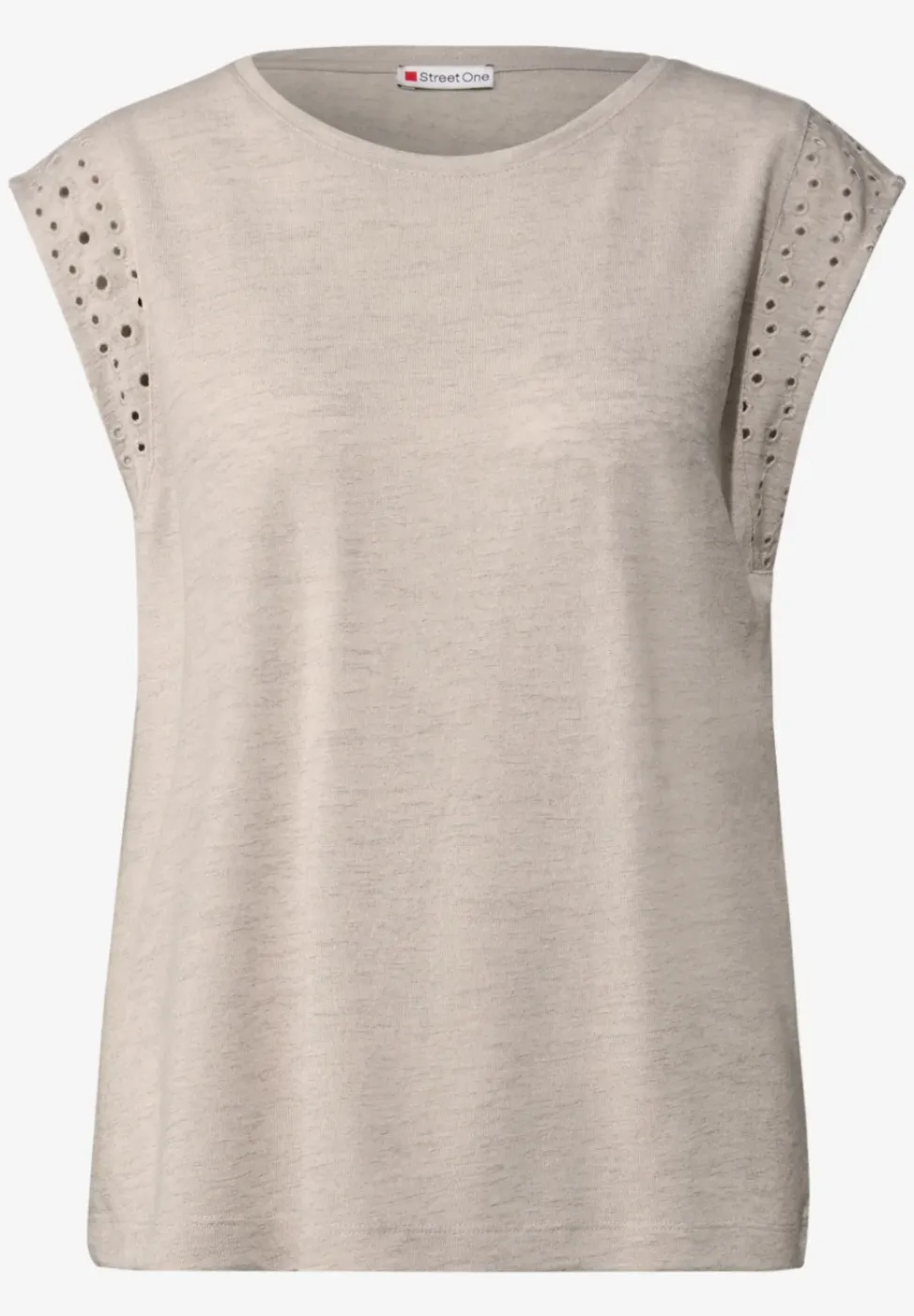 Shirt met geborduurde details