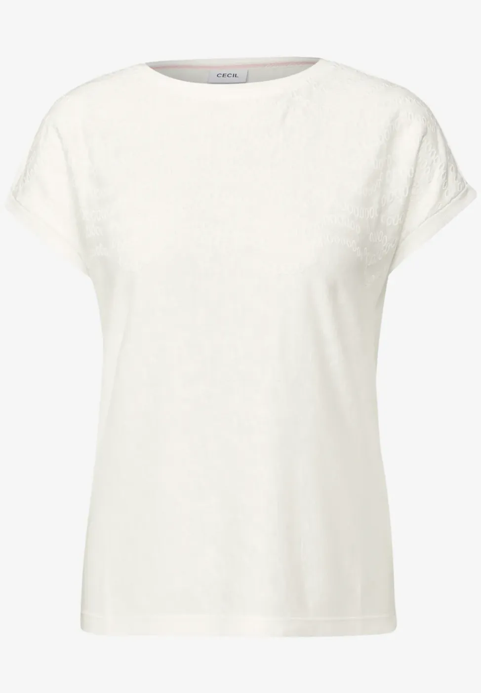 Shirt met geborduurd patroon